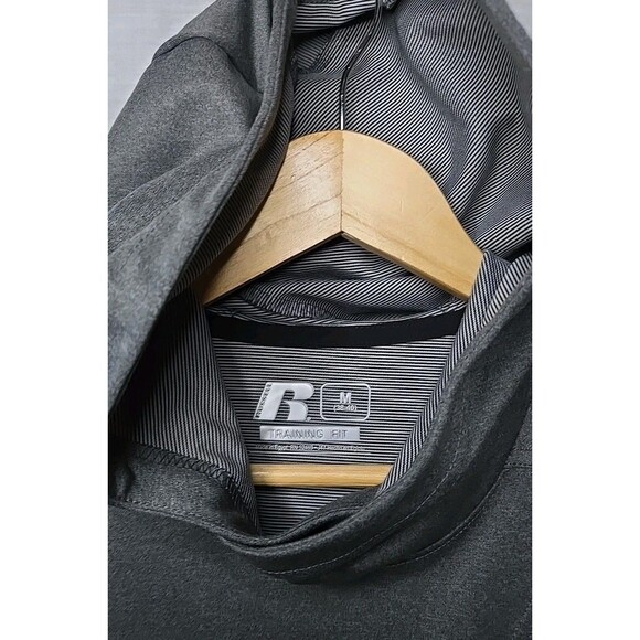 Russell Training Fit Dri-Power 360 Short-Sleeve Hoodie Men’s M Gray Activewear - Picture 4 of 8